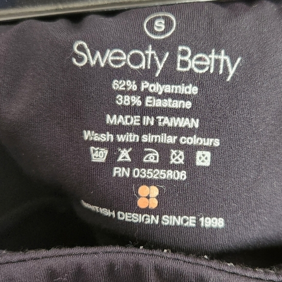 Sweaty Betty Black 7/8 Length Reflective Leggings Size S - Picture 12 of 14